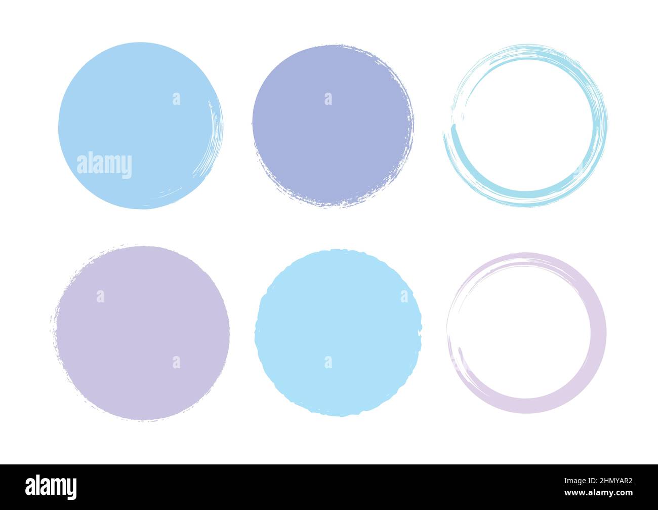 Brush Circle Logo Template Vector Stock Vector Image & Art - Alamy