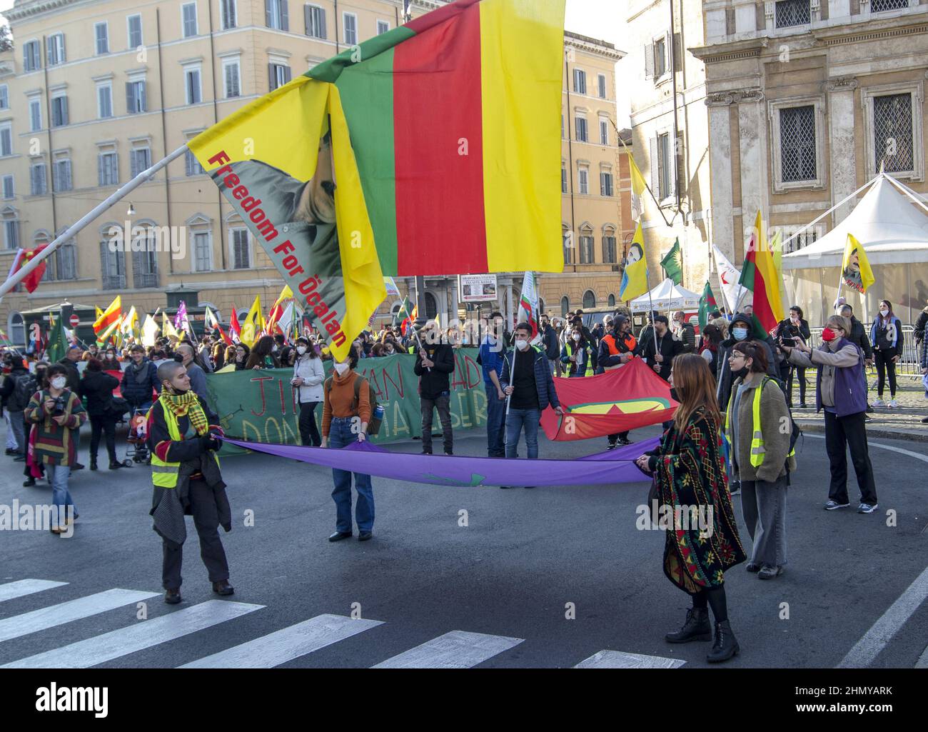 Rome, Italy. 12th Feb, 2022. Demonstration To Demand The Release Of ...