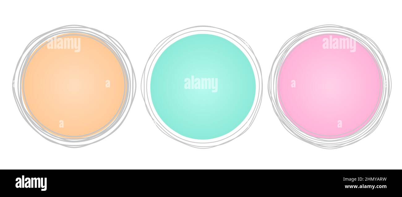 Brush Circle Logo Template Vector Stock Vector Image & Art - Alamy