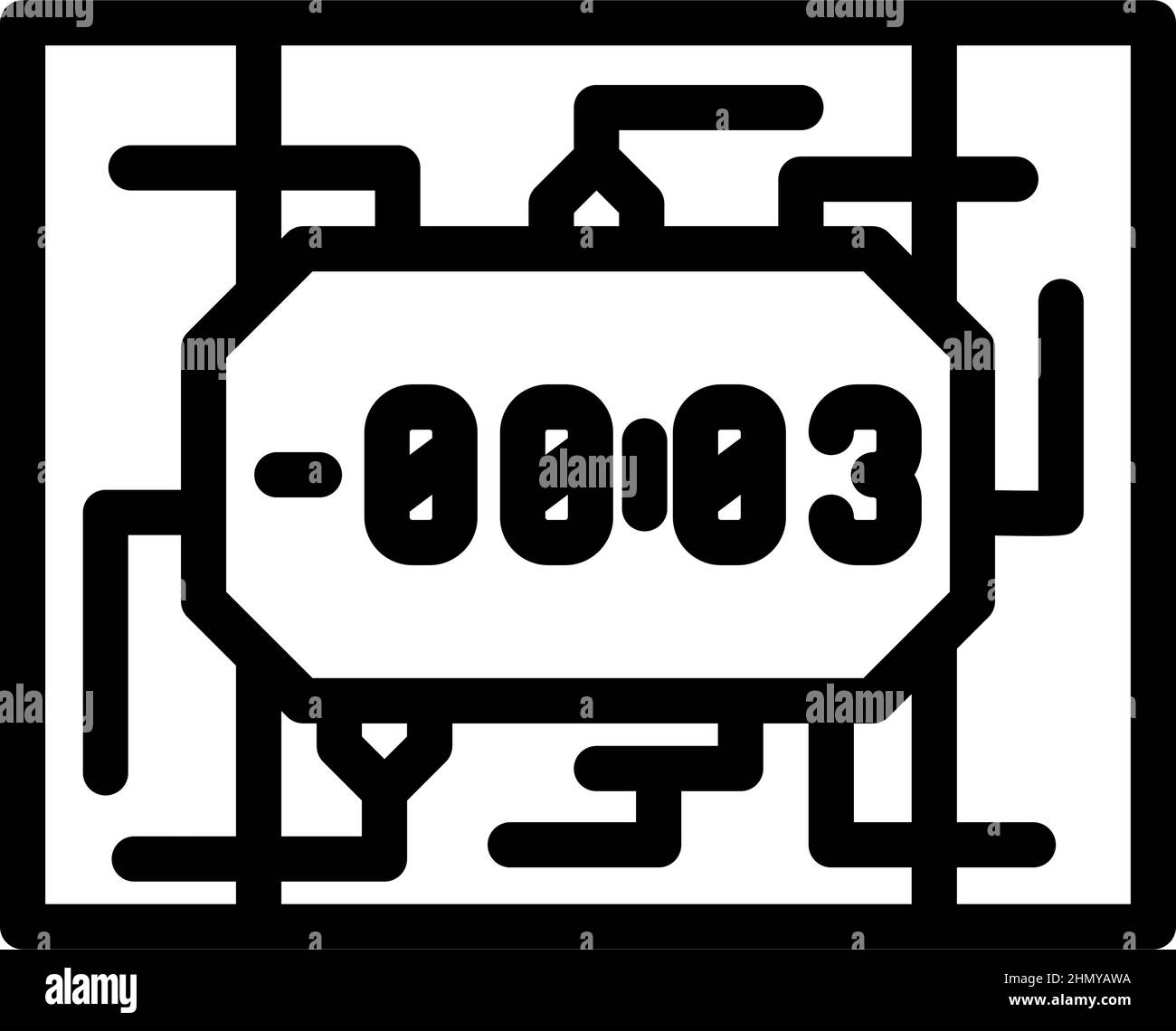bomb weapon line icon vector illustration Stock Vector Image & Art - Alamy