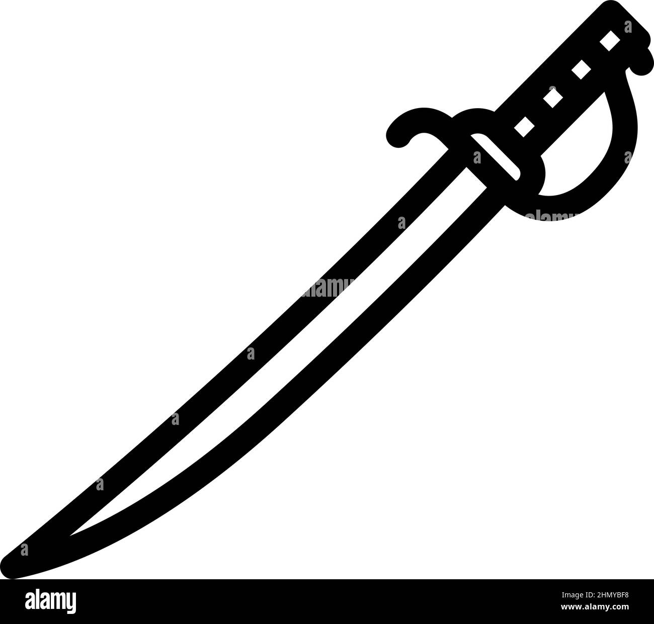 sword weapon line icon vector illustration Stock Vector Image & Art - Alamy