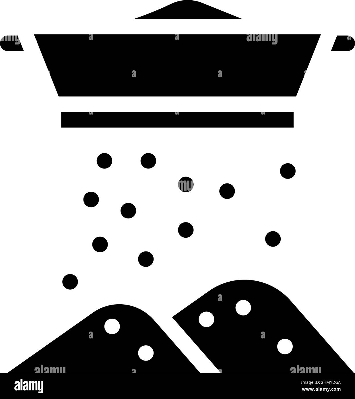 flour sifting glyph icon vector illustration Stock Vector Image & Art ...