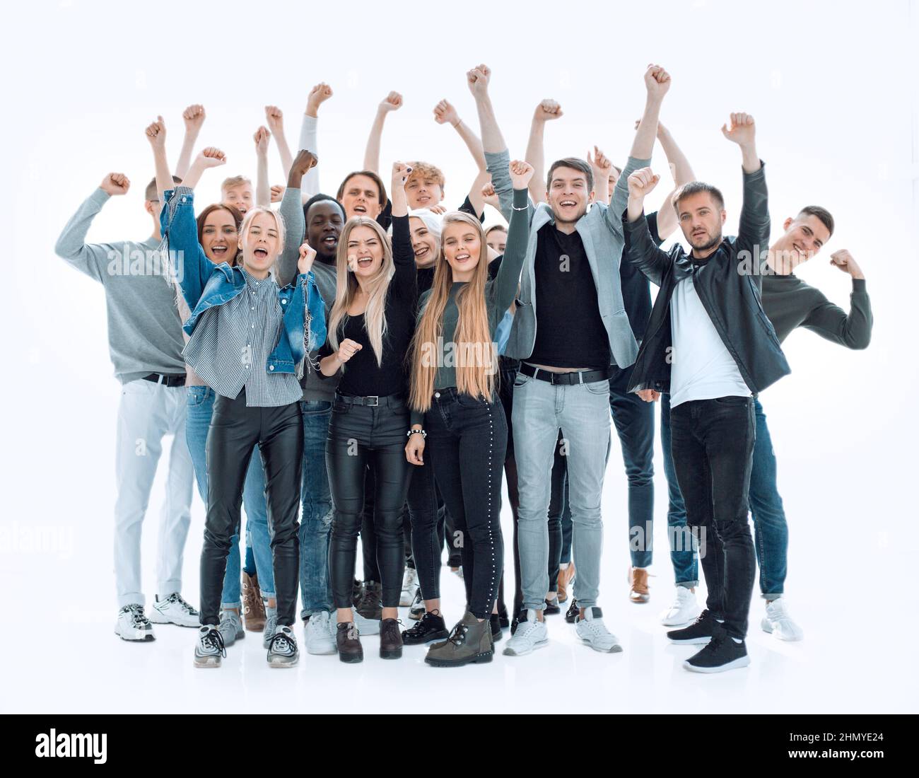 diverse group of happy young people standing together Stock Photo - Alamy