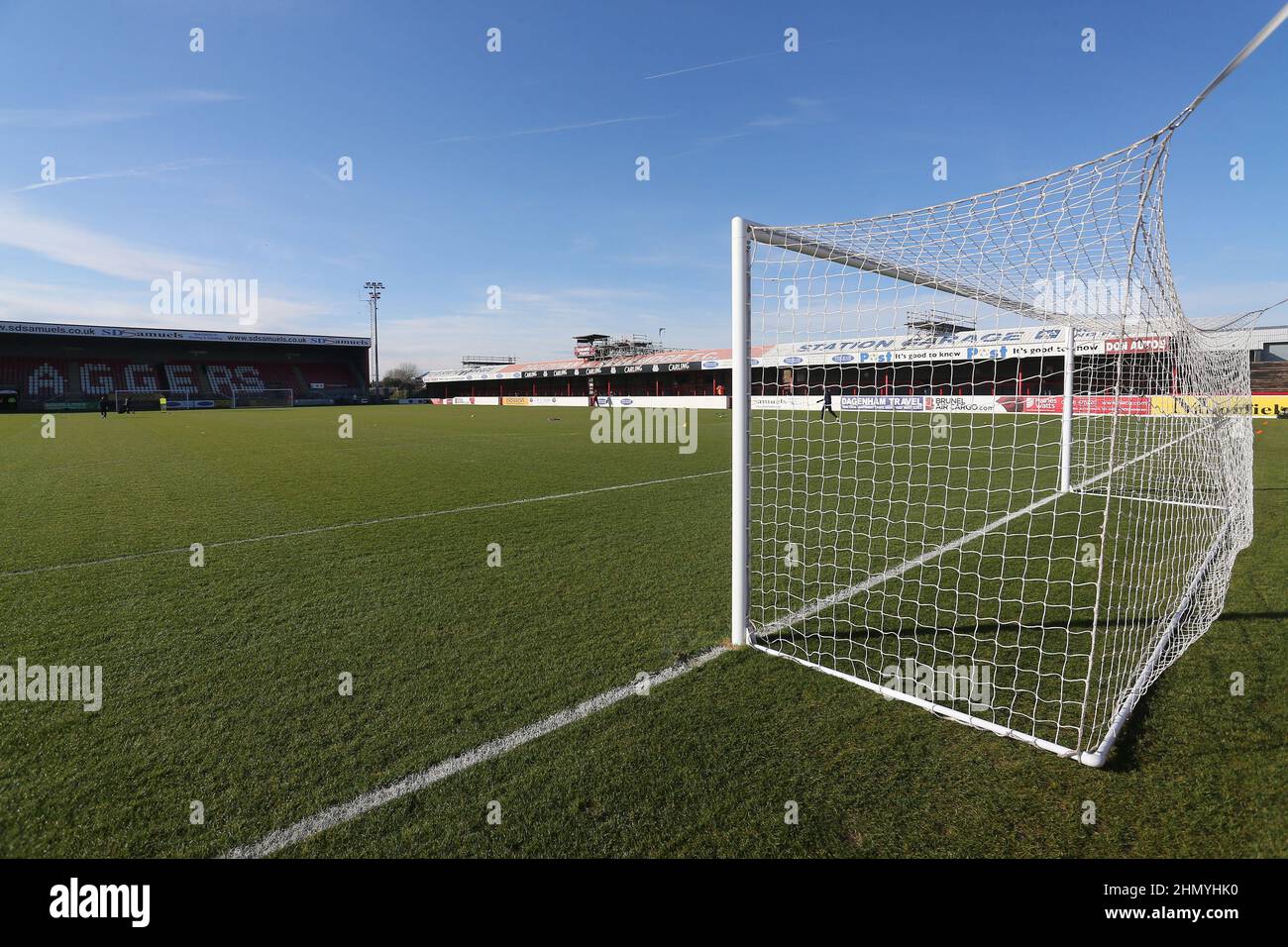 General view of the ground during Dagenham & Redbridge vs Spennymoor Town, Buildbase FA Trophy