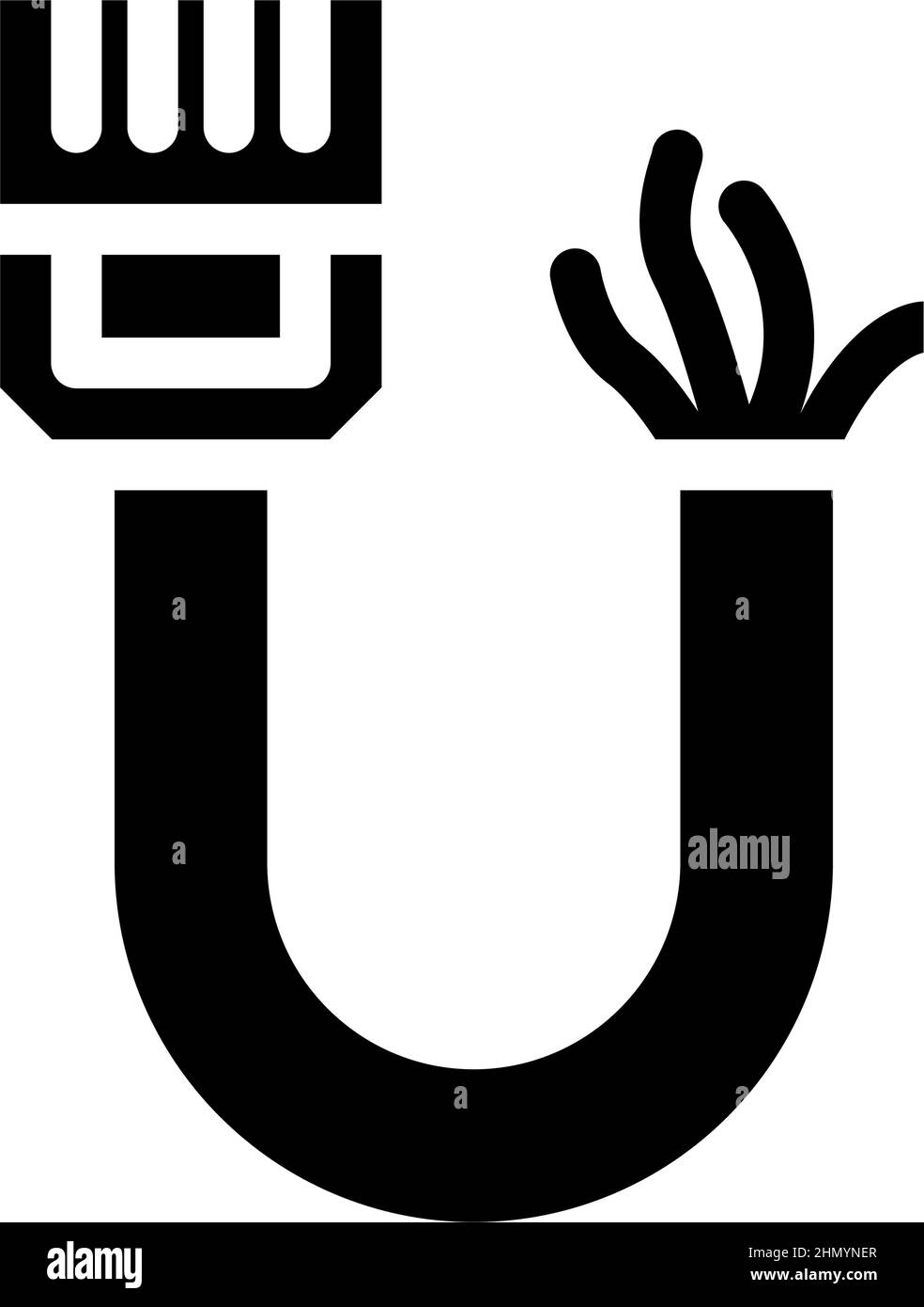 phone and data wire glyph icon vector illustration Stock Vector Image ...