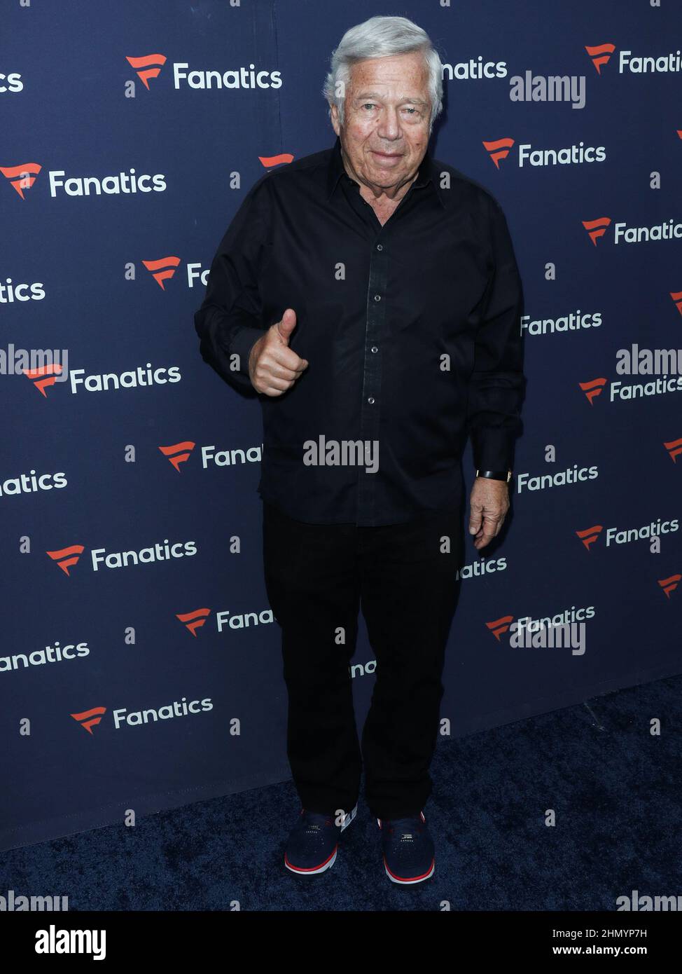 Culver City, United States. 12th Feb, 2022. American rapper Meek Mill  (Robert Rihmeek Williams) arrives at Michael Rubin's Fanatics Super Bowl  Party 2022 held at 3Labs on February 12, 2022 in Culver