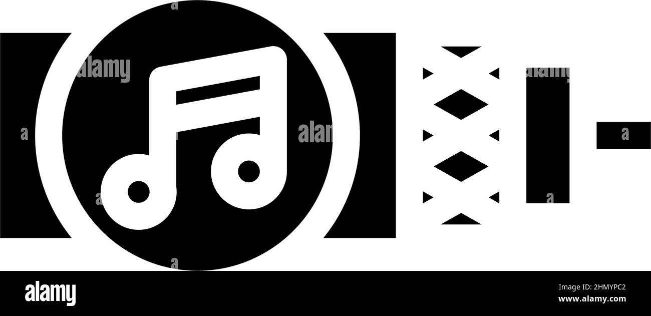 audio cable glyph icon vector illustration Stock Vector Image & Art - Alamy