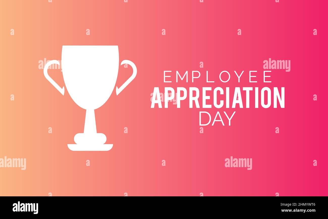 Employee Appreciation Day. Business development vector template for banner, card, poster, background. Stock Vector