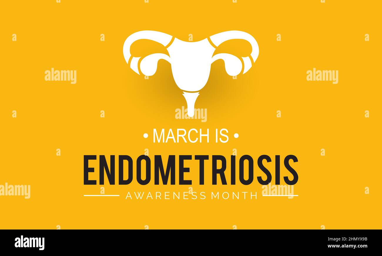 Endometriosis awareness month. vector template design for banner, card ...