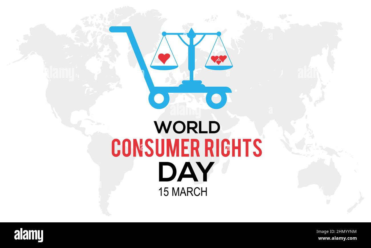 World Consumer Rights Day. Business of honesty vector template for banner, card, poster, background. Stock Vector