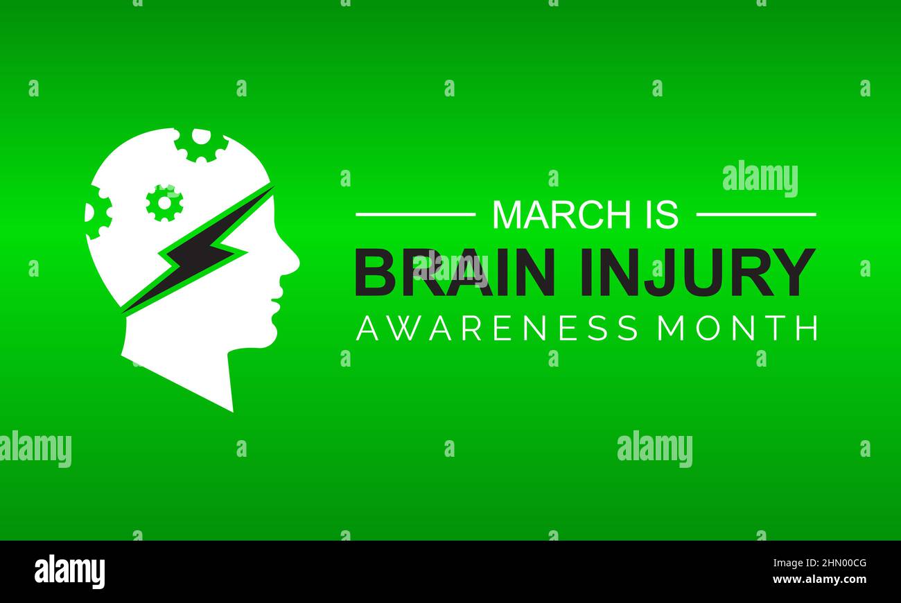 Brain Injury Awareness Month. Health awareness vector template for