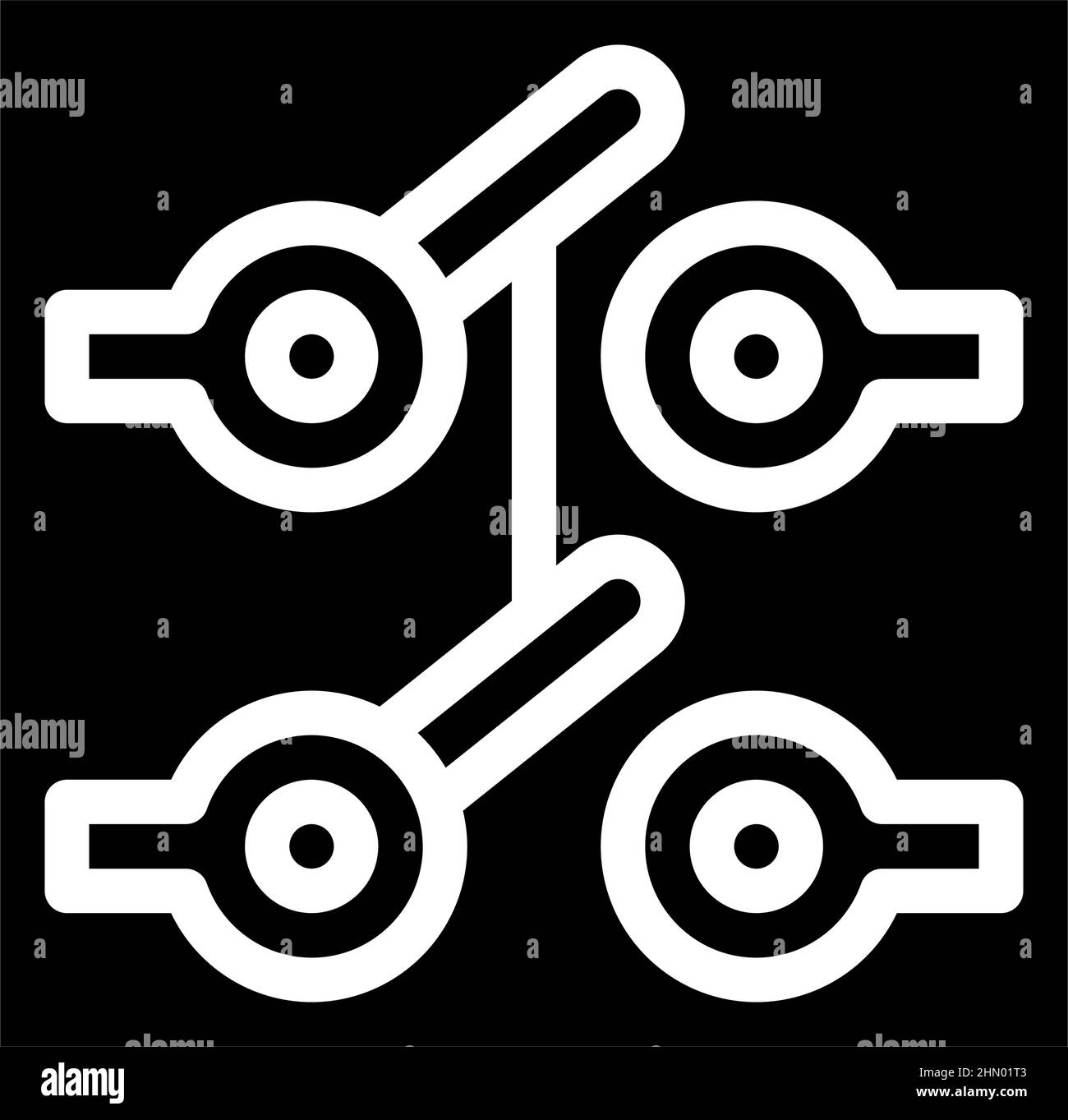 toggle switch glyph icon vector illustration Stock Vector Image & Art