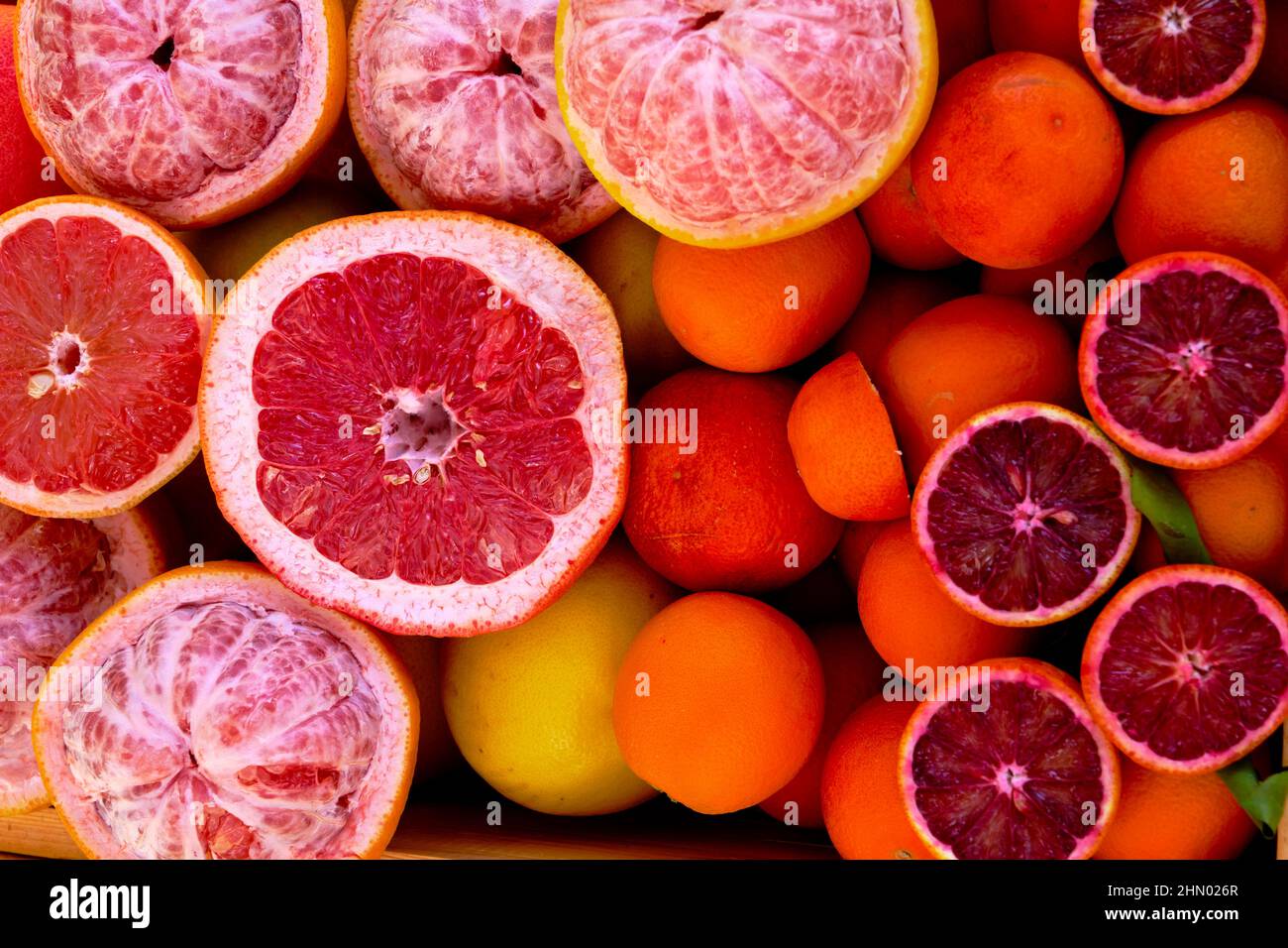 Saudi Arabia, Al Madinah Region, AlUla or Al Ula, local market, orange Stock Photo