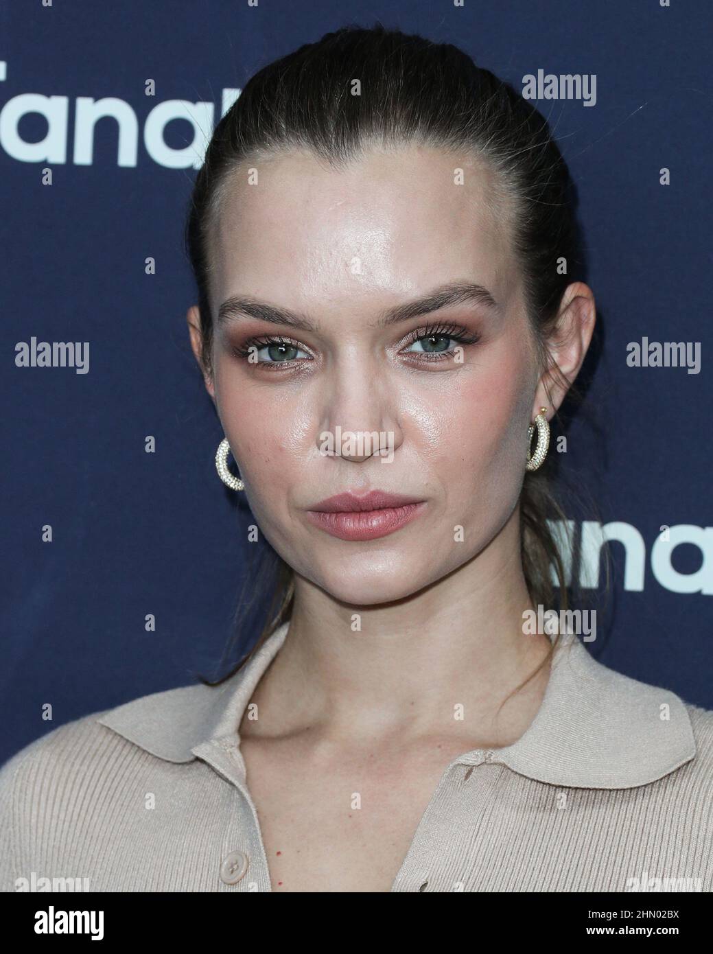 CULVER CITY, LOS ANGELES, CALIFORNIA, USA - FEBRUARY 12: Danish model