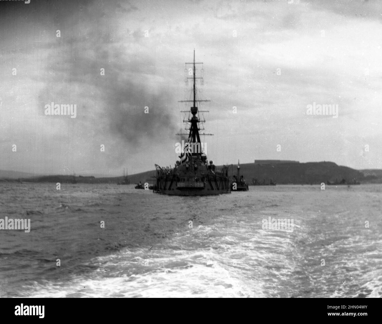 Kaiserlich Japanische Marine / Imperial Japanese Navy (IJN) Schlachtschiff der Isle-Klasse / Battleship Isle-Class - Isle Stock Photo