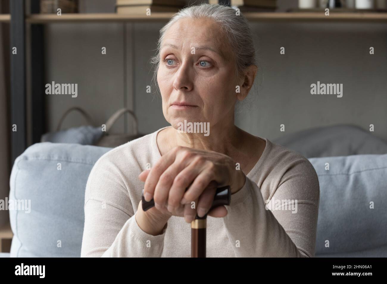 Desperate older woman hi-res stock photography and images - Alamy