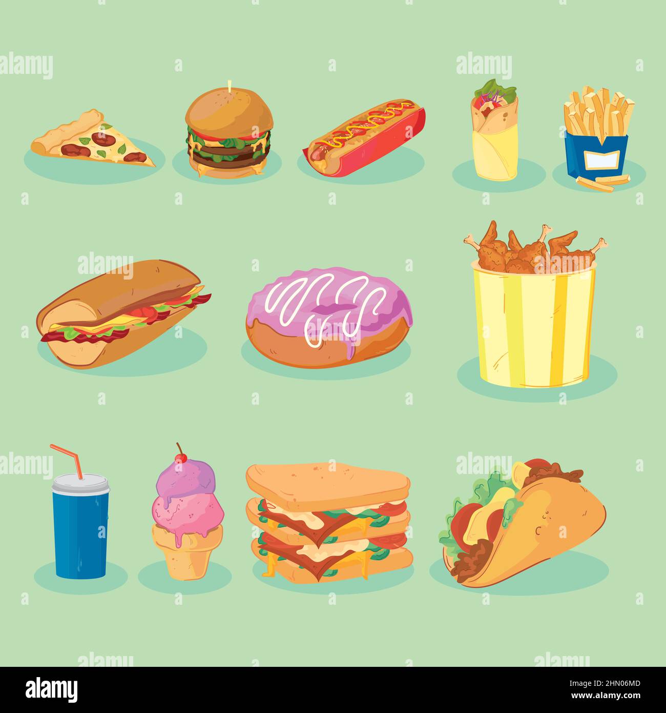 Set Of Twelve Fast Food Plates Stock Vector Image Art Alamy set-of-twelve-fast-food-plates-stock-vector-image-art-alamy