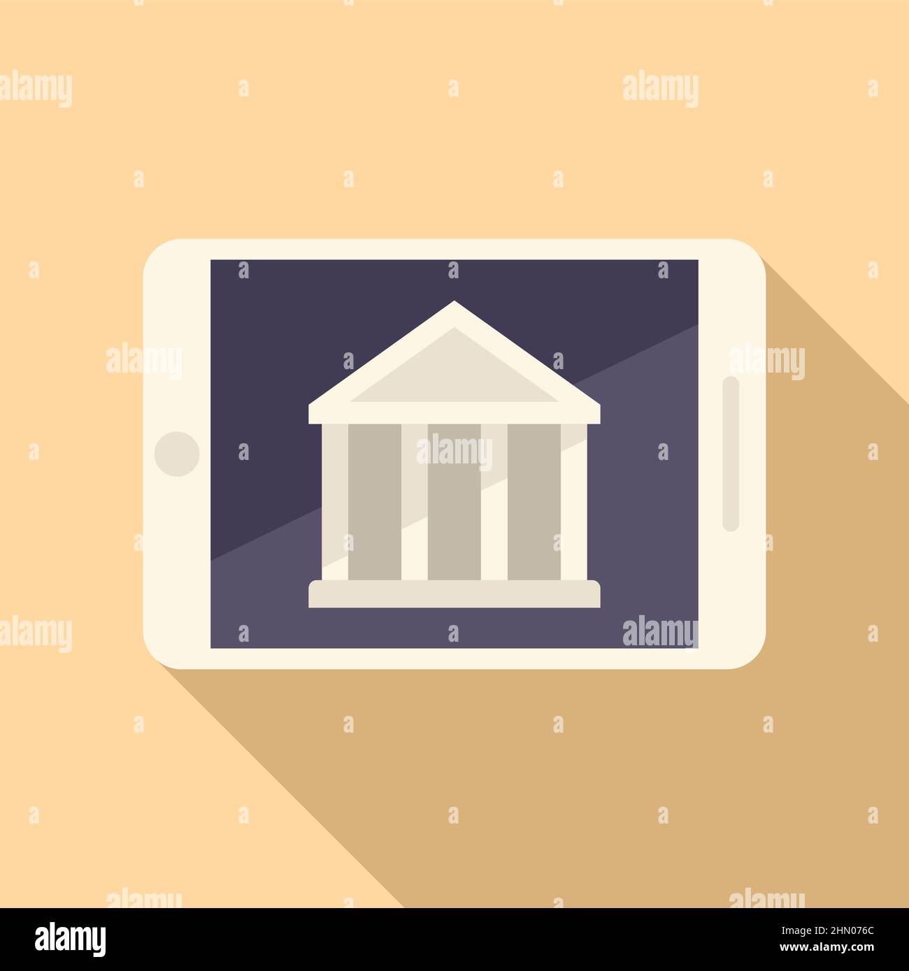 Web banking icon flat vector. Online payment Stock Vector