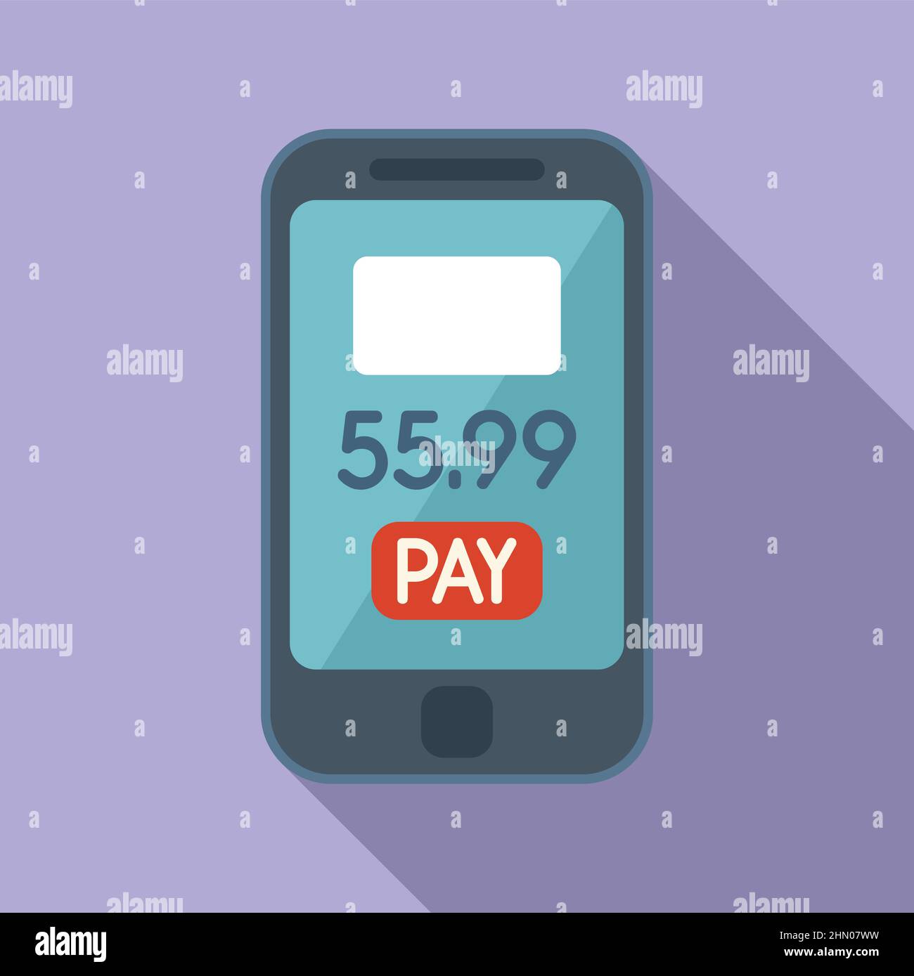 Electronic pay icon flat vector. Online money Stock Vector