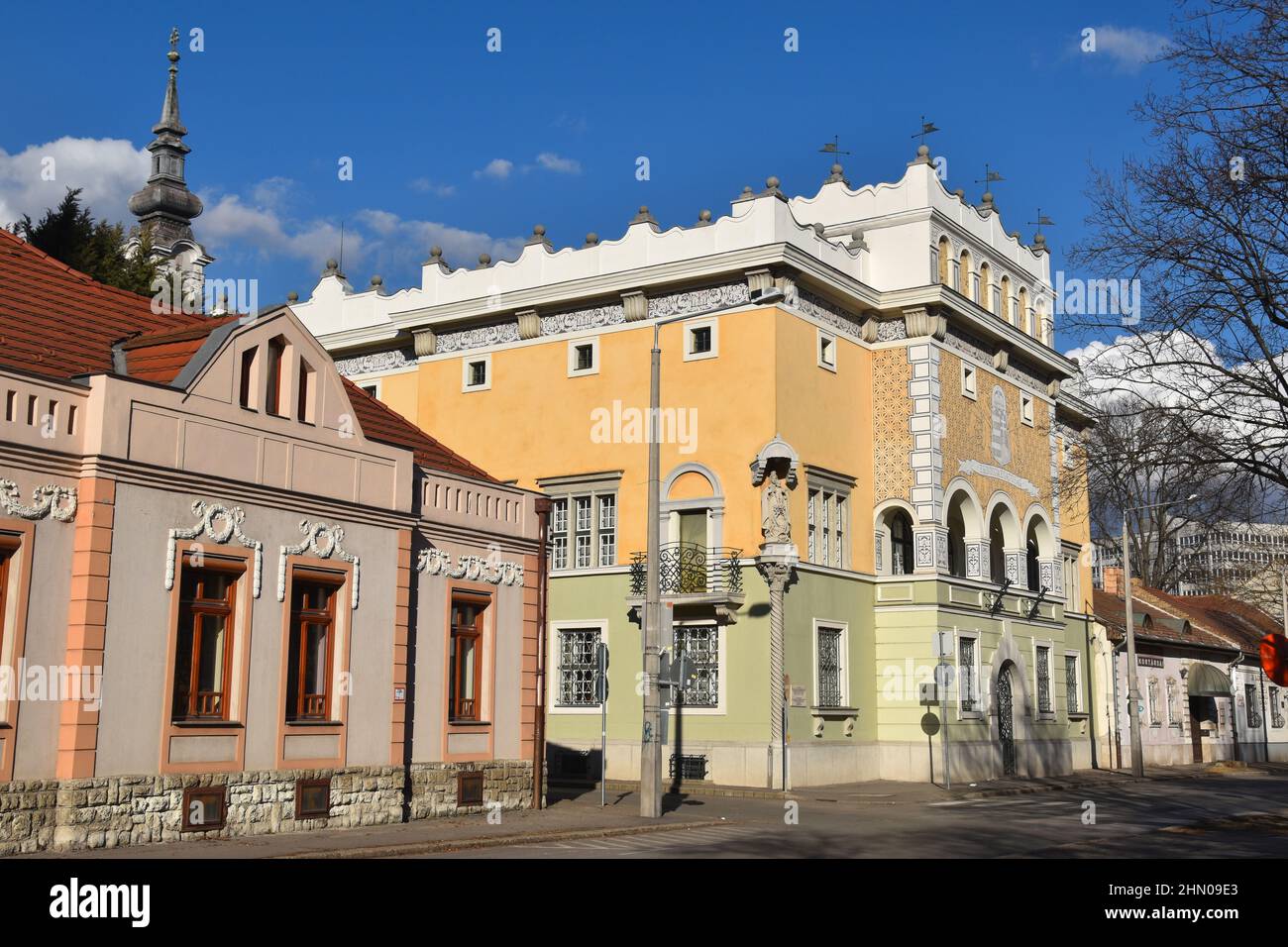 Miskolc, a large town in Northern Hungary: Forestry Office Stock Photo