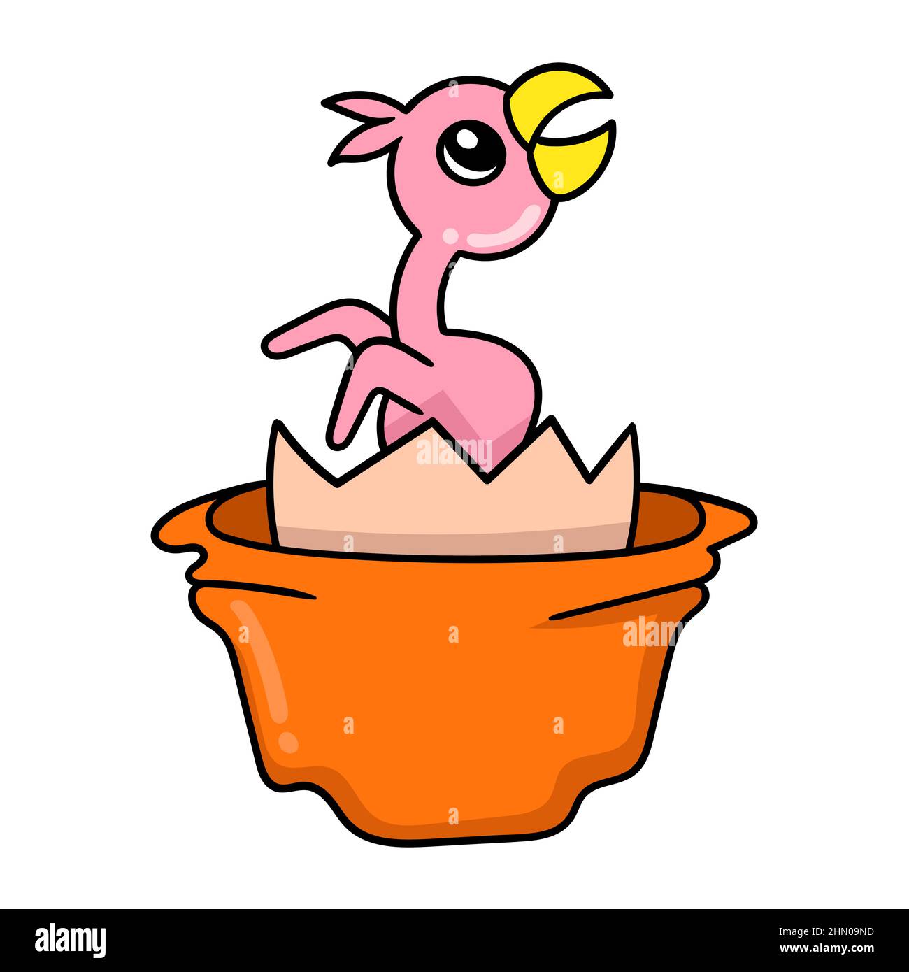 the baby eagle is in the nest Stock Vector Image & Art - Alamy