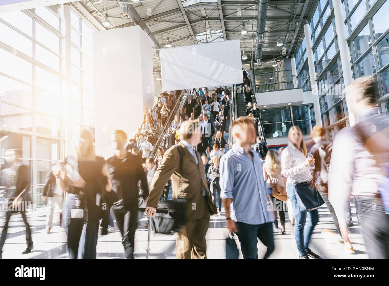 crowd of blurred business people Stock Photo - Alamy