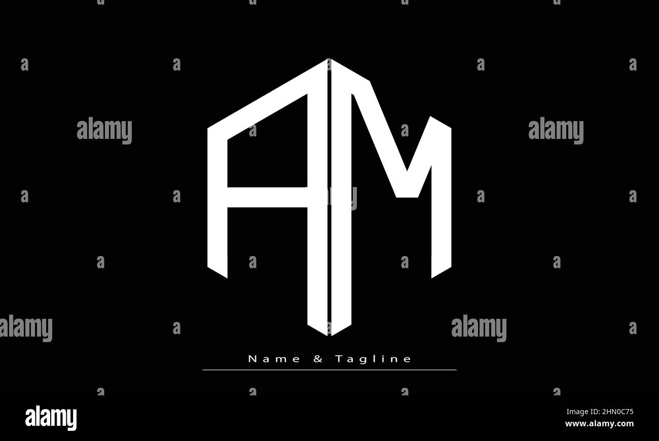 Alphabet letters Initials Monogram logo AM, MA Stock Vector Image & Art ...