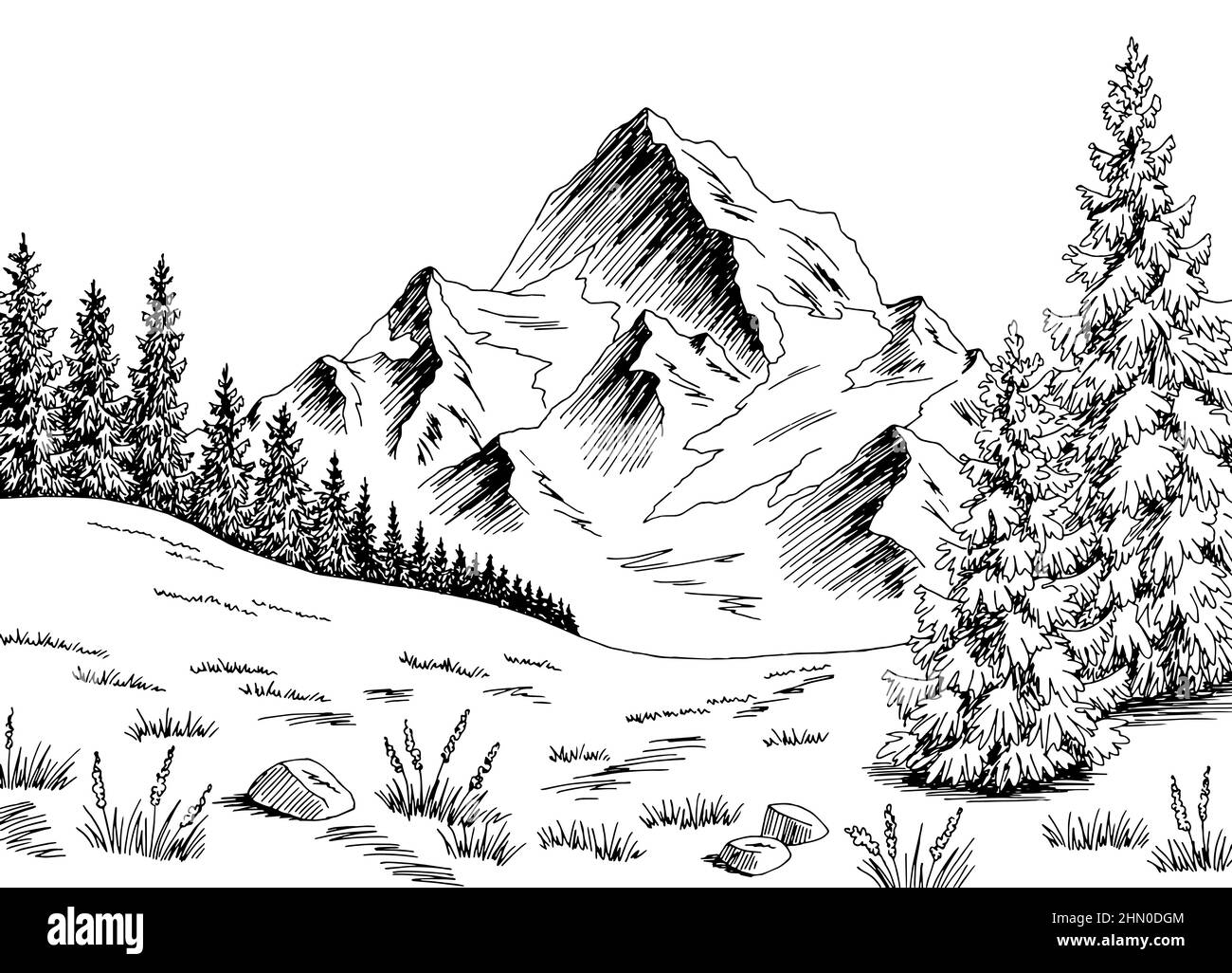 Hill Drawing Images  Free Download on Freepik