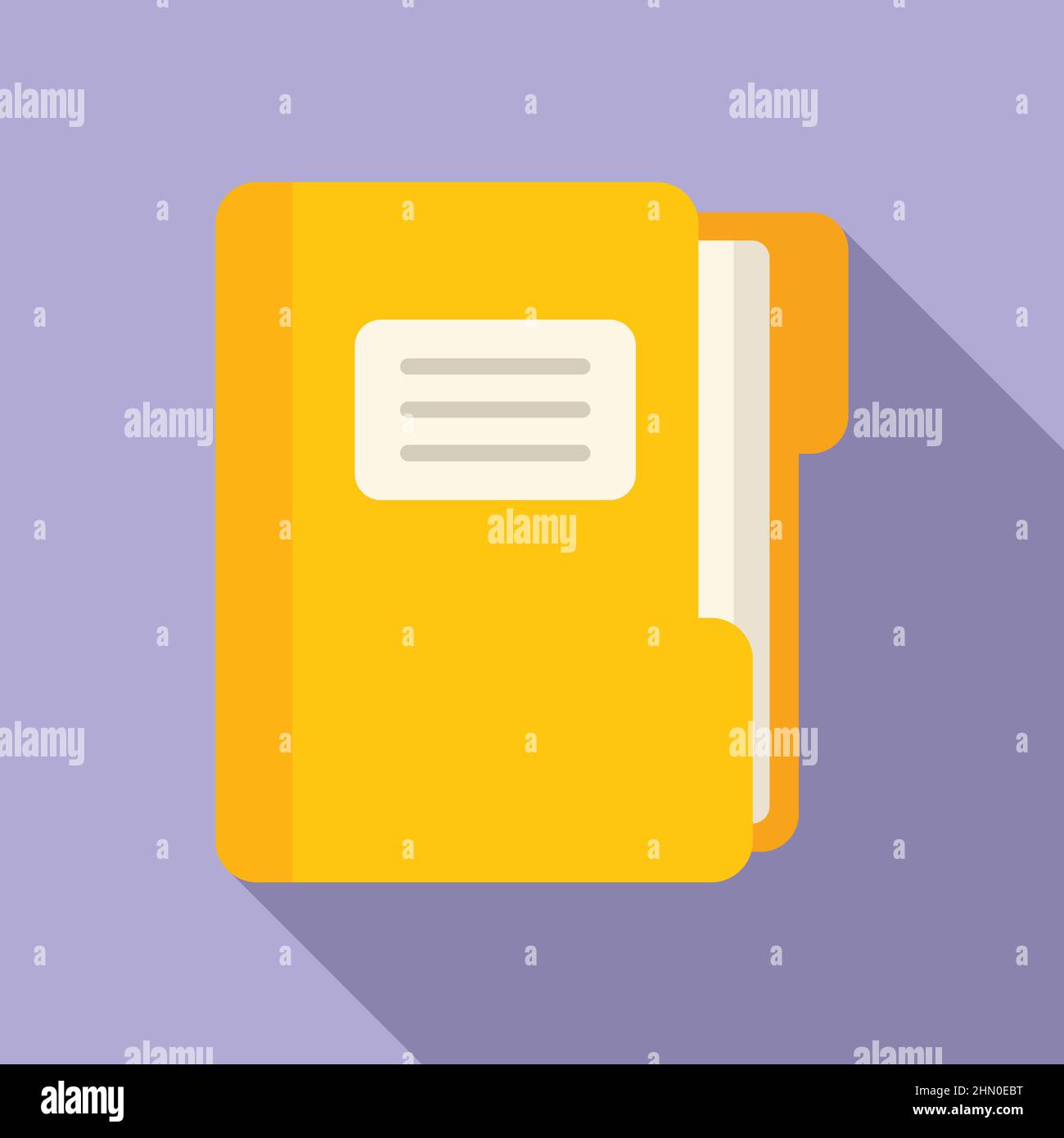 Task folder icon flat vector. Business test Stock Vector Image & Art ...