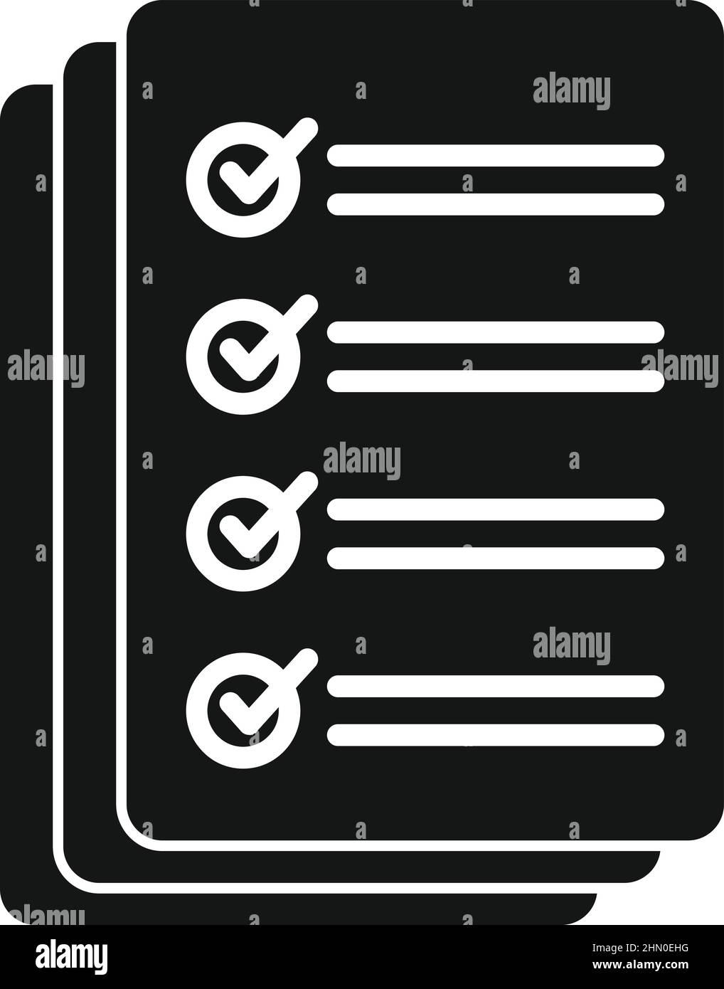 Document test icon simple vector. Project work Stock Vector Image & Art ...