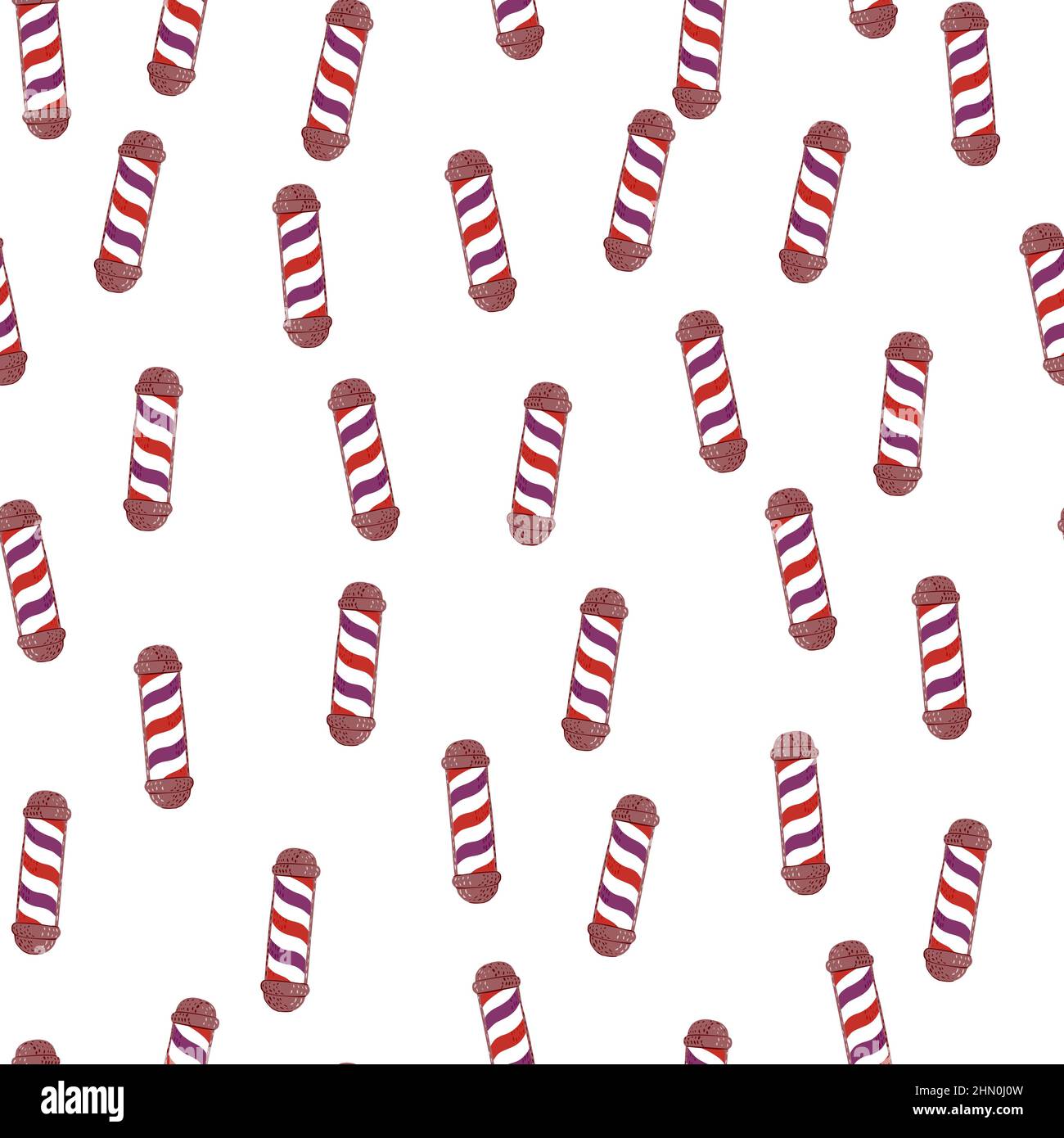 Barber's pole seamless pattern. Barbershop background. Repeated texture ...