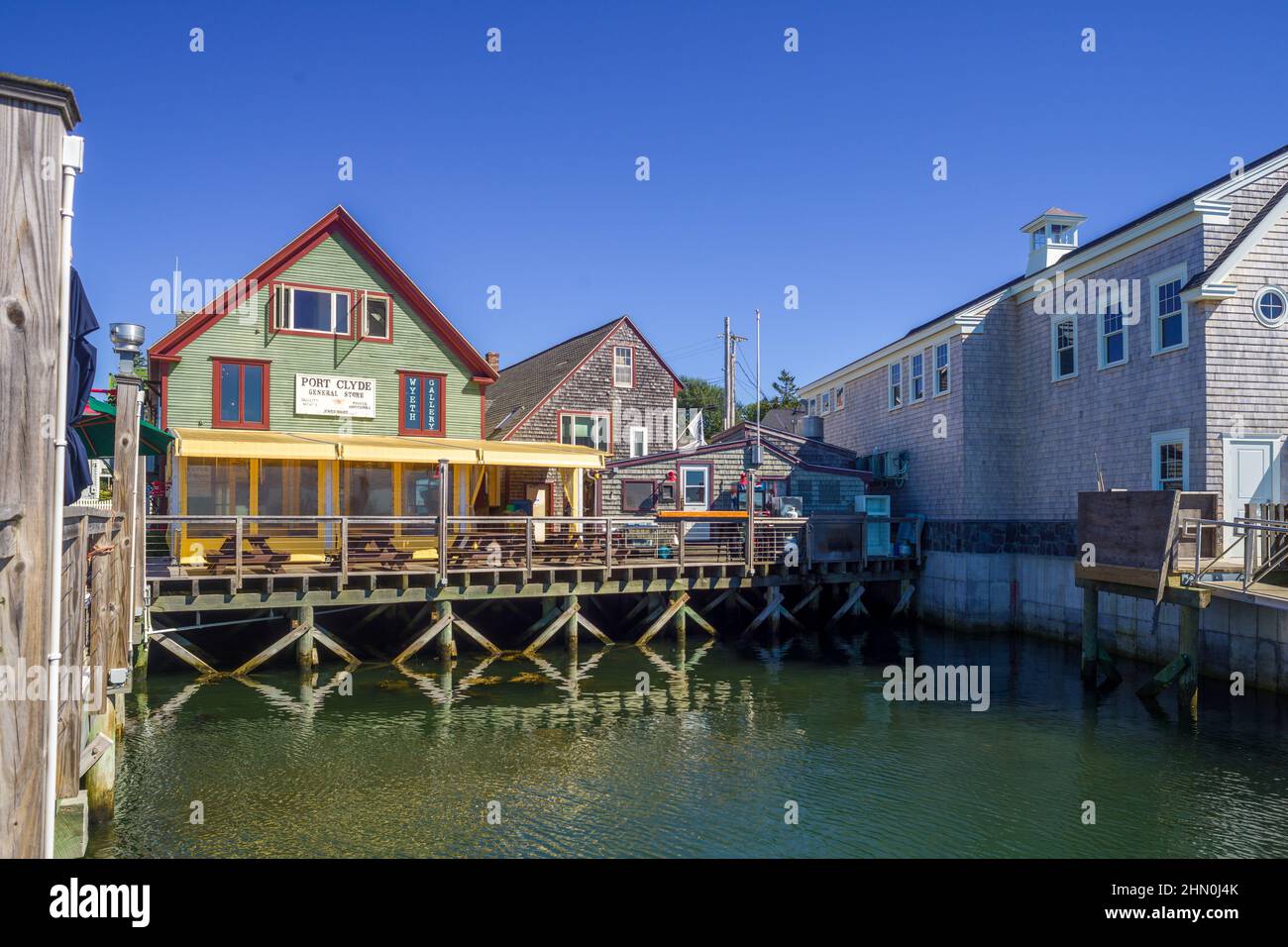 Maine Coast Port Clyde Stock Photo Alamy