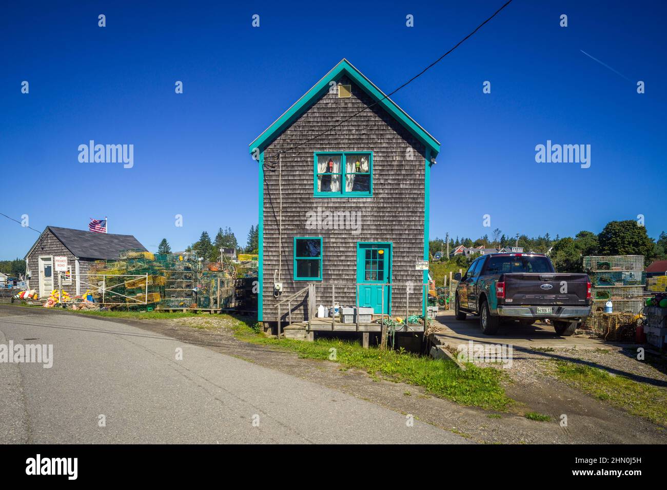 Maine Coast Port Clyde Stock Photo Alamy