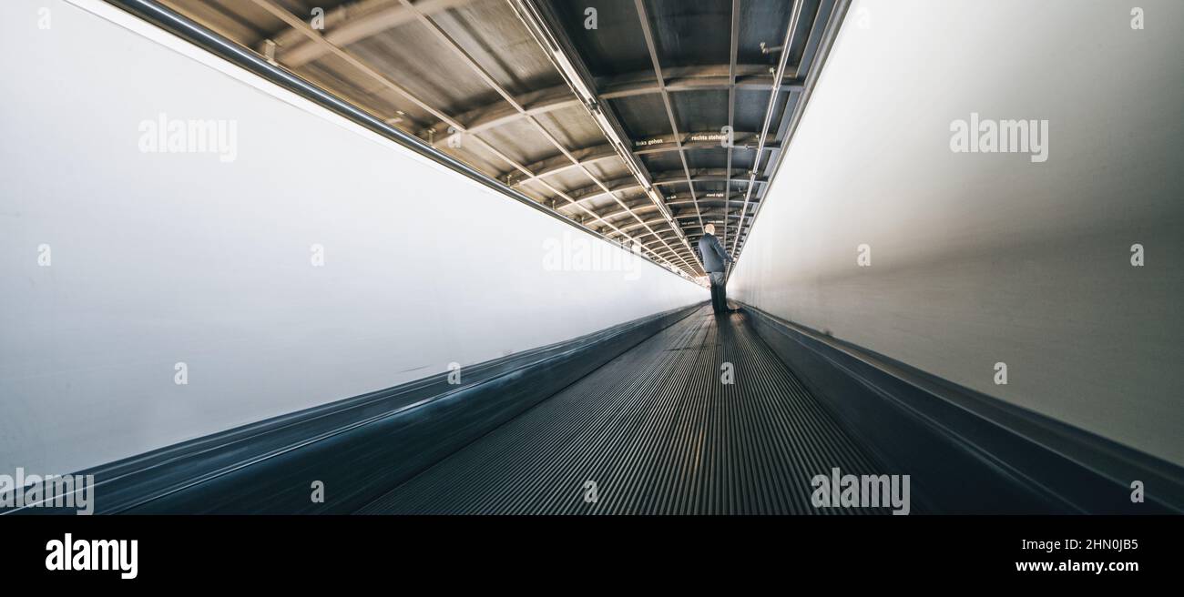 motion blur tunnel background Stock Photo