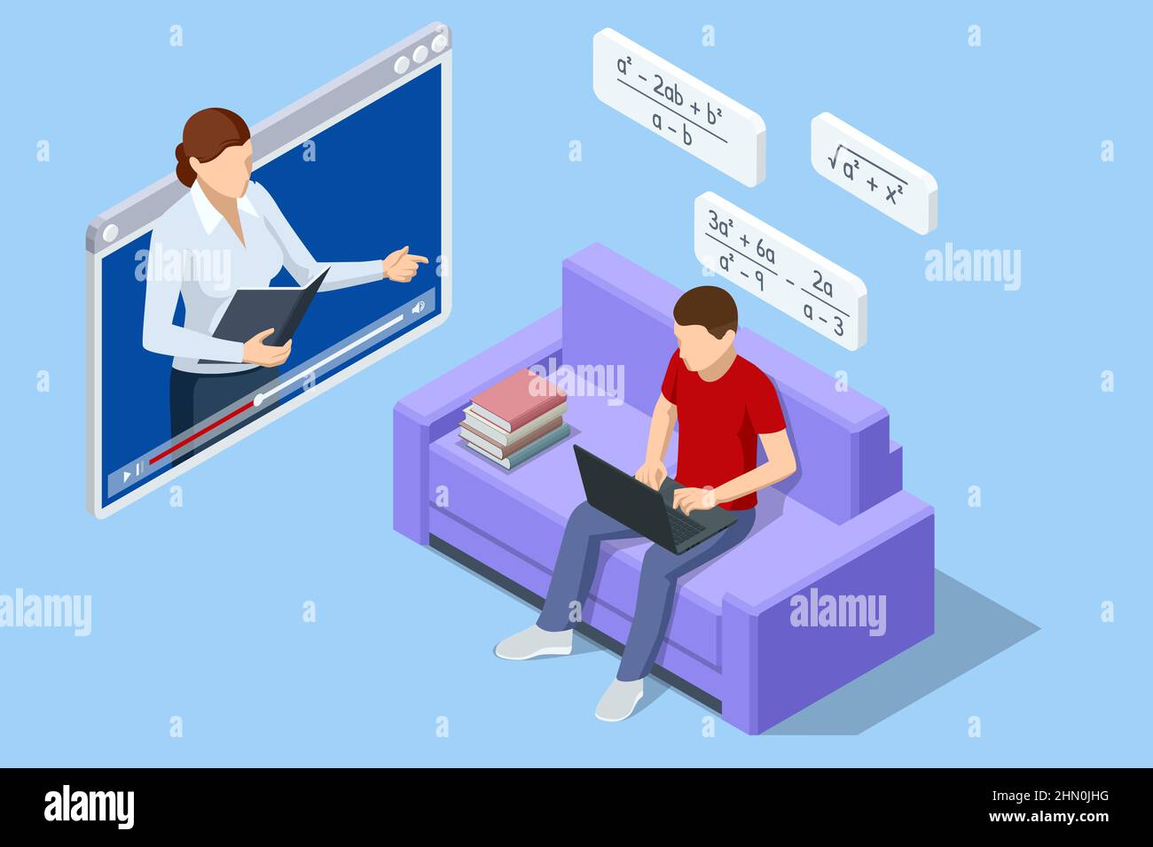 Isometric E-learning and Online Education for Student and University ...