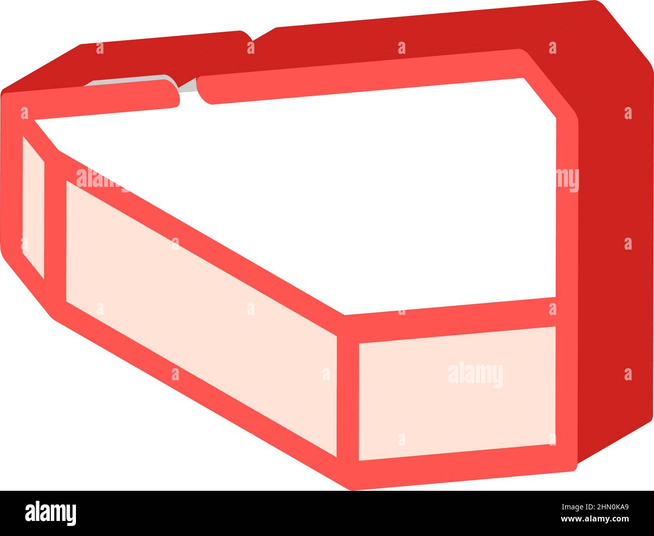 facing brick isometric icon vector illustration Stock Vector Image ...