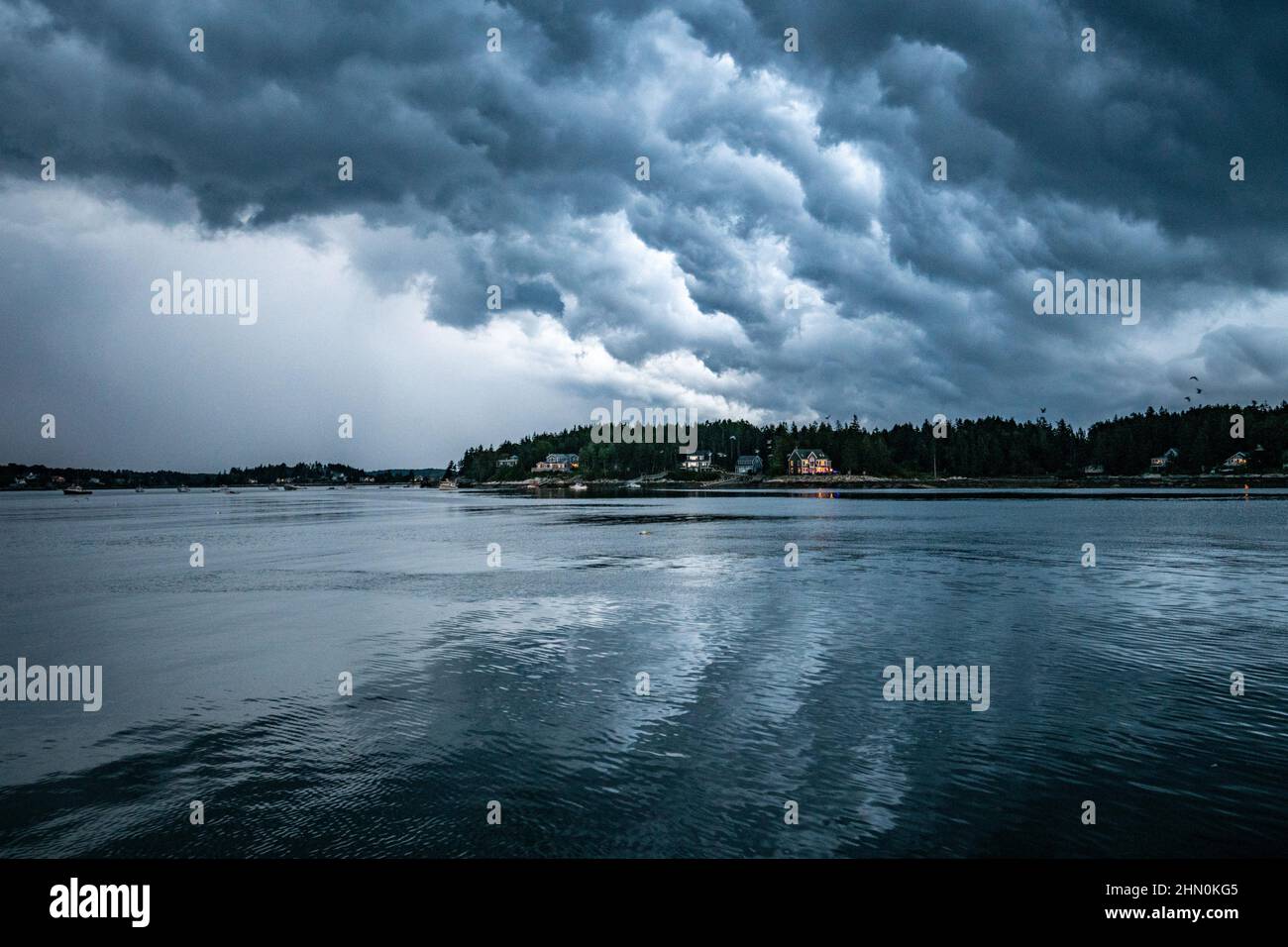 Sailing the Maine Coast Stock Photo Alamy
