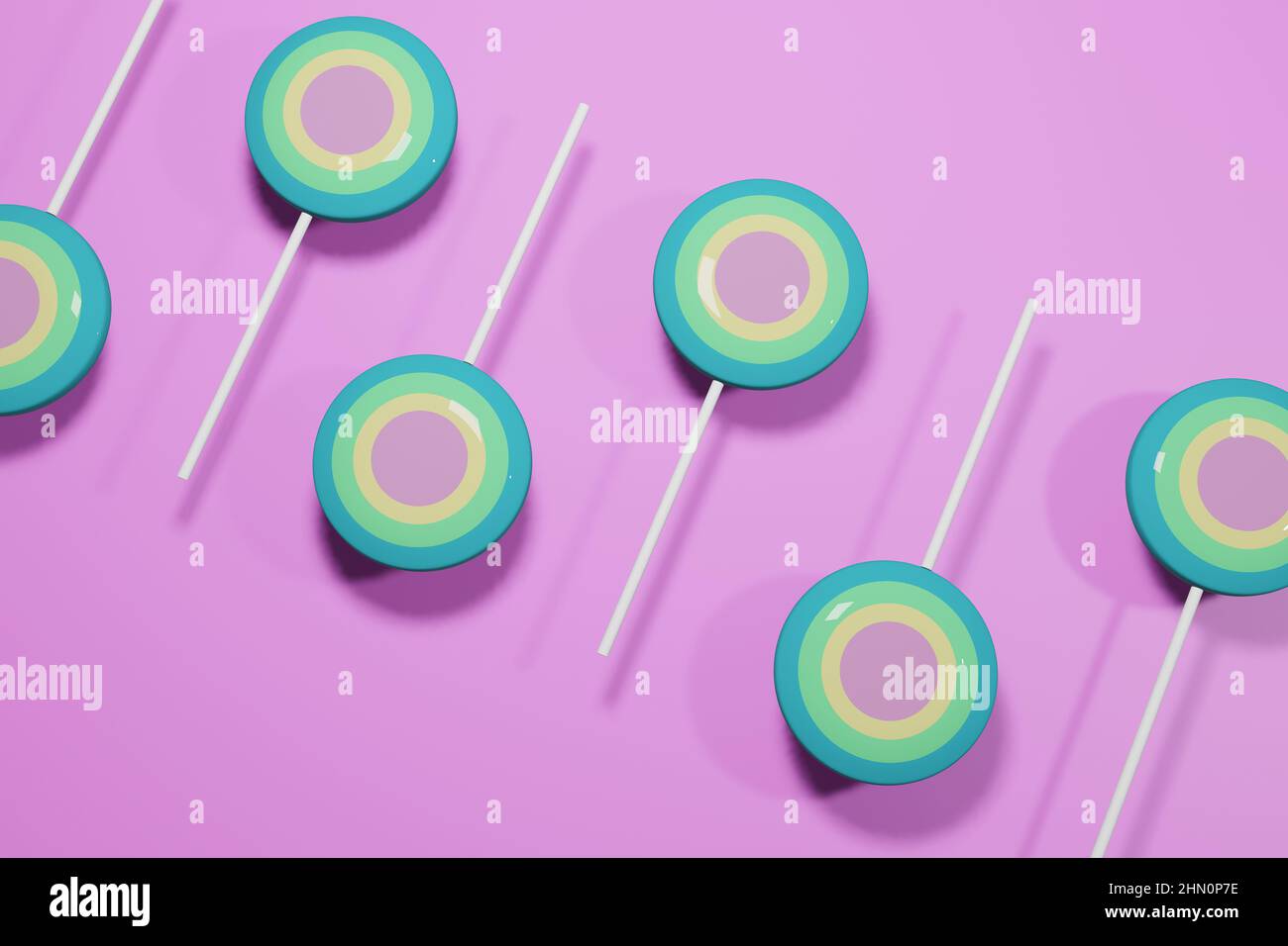 3d rendering lollipops candy hi-res stock photography and images - Alamy