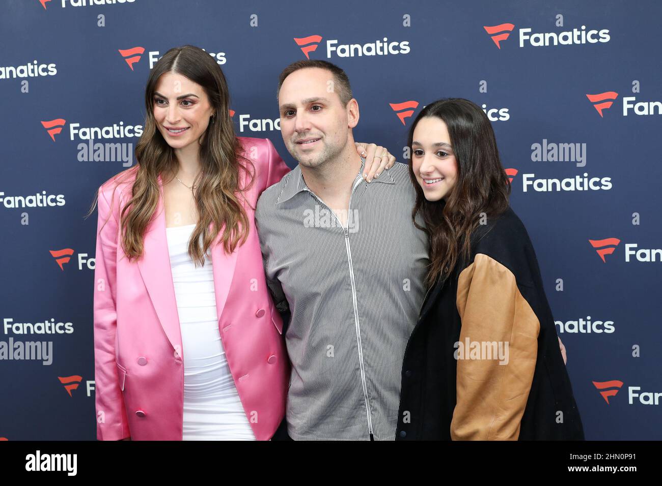 Camille Fishel, Michael Rubin, and Kylie Rubin arrive at Michael Rubin