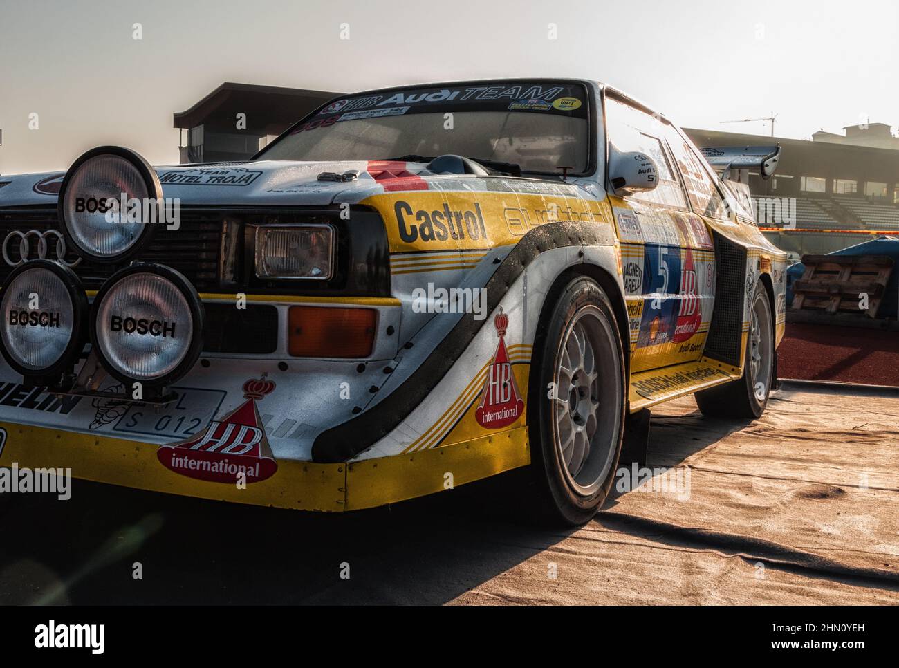 AUDI SPORT QUATTRO S1 in old racing car rally THE LEGEND 2017 in San Marino  Stock Photo - Alamy