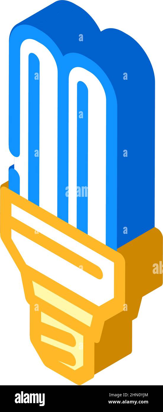energy save light bulb isometric icon vector illustration Stock Vector ...