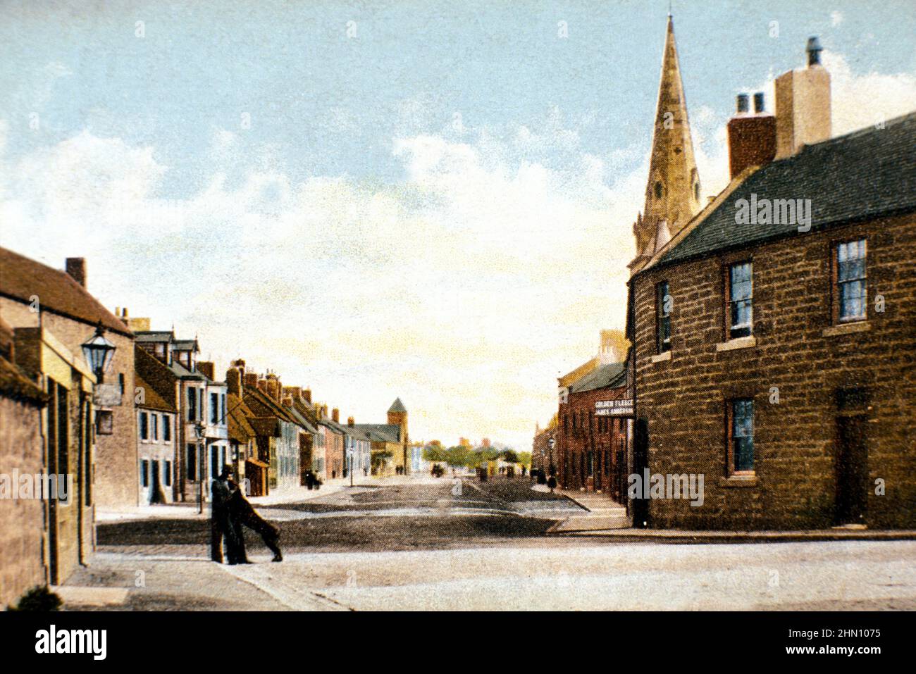 Late 19th century view of Spittal, Main Street, Berwick upon Tweed ...