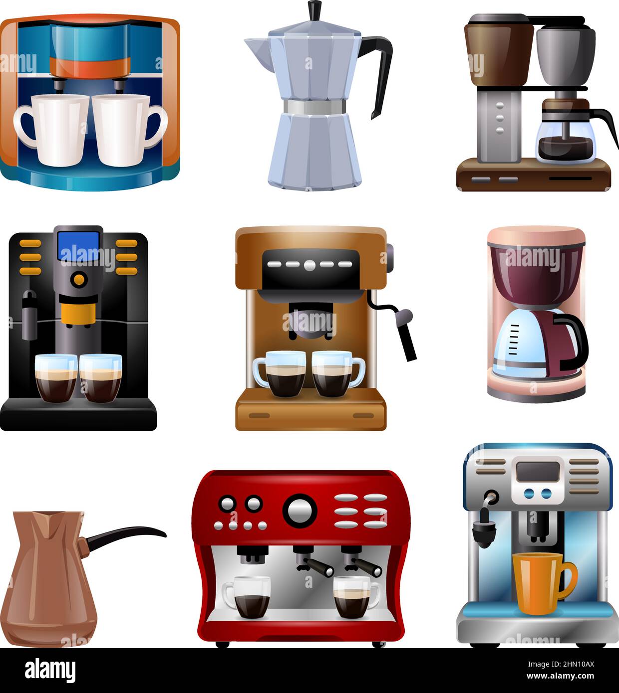 Coffee machines Cut Out Stock Images & Pictures - Alamy