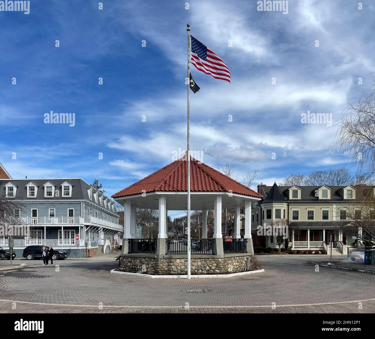 Cold Spring, NY USA Feb 12, 2022 Horizontal view of Cold Spring