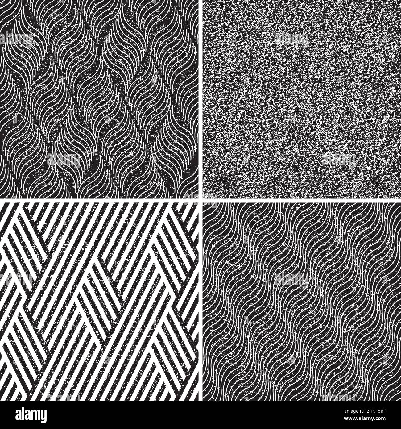 4 different vector patterns in the same package(eps). One pattern is paid and 3 are free (white dividing lines) Stock Vector