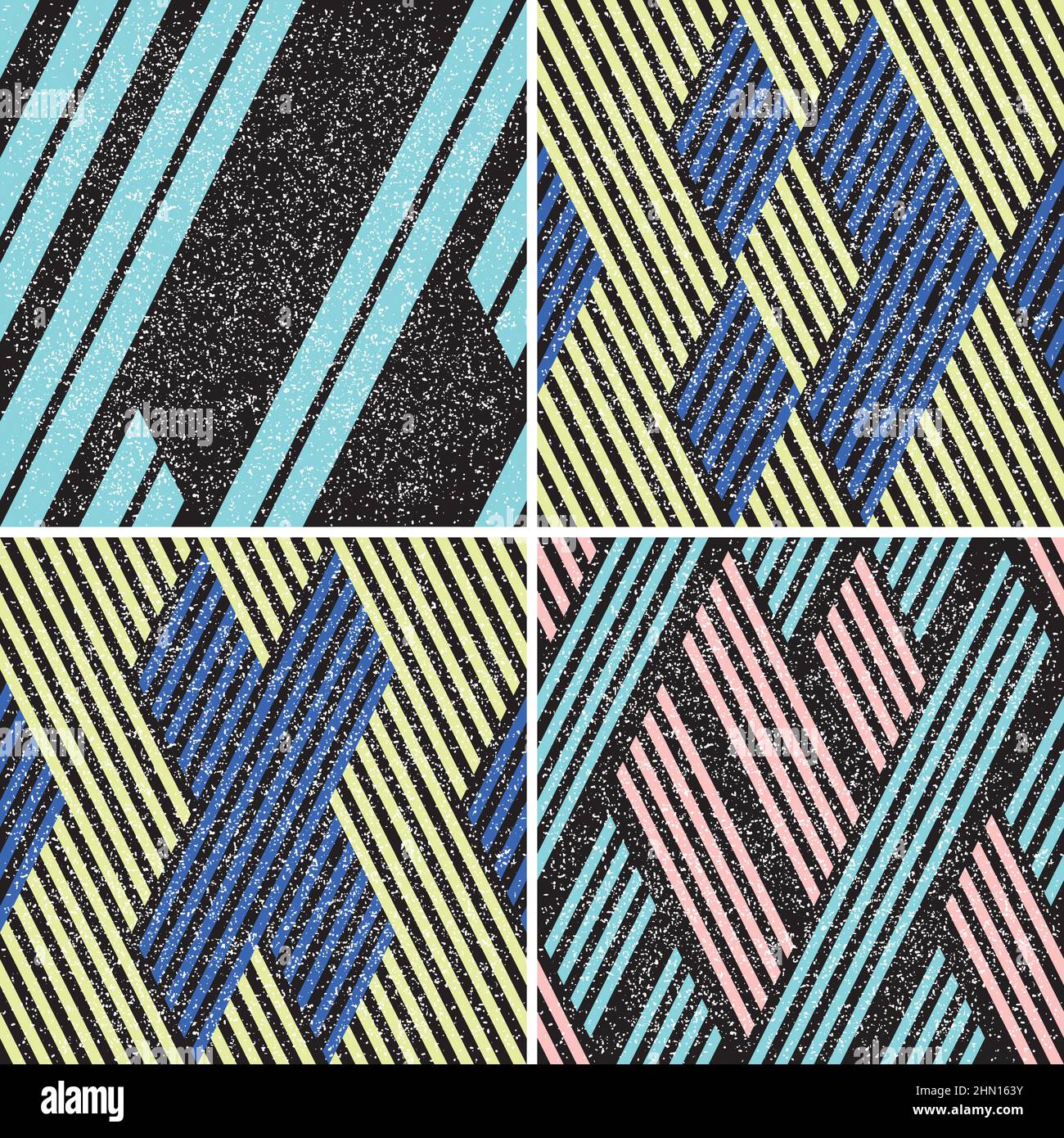 4 different vector patterns in the same package(eps). One pattern is paid and 3 are free (white dividing lines) Stock Vector