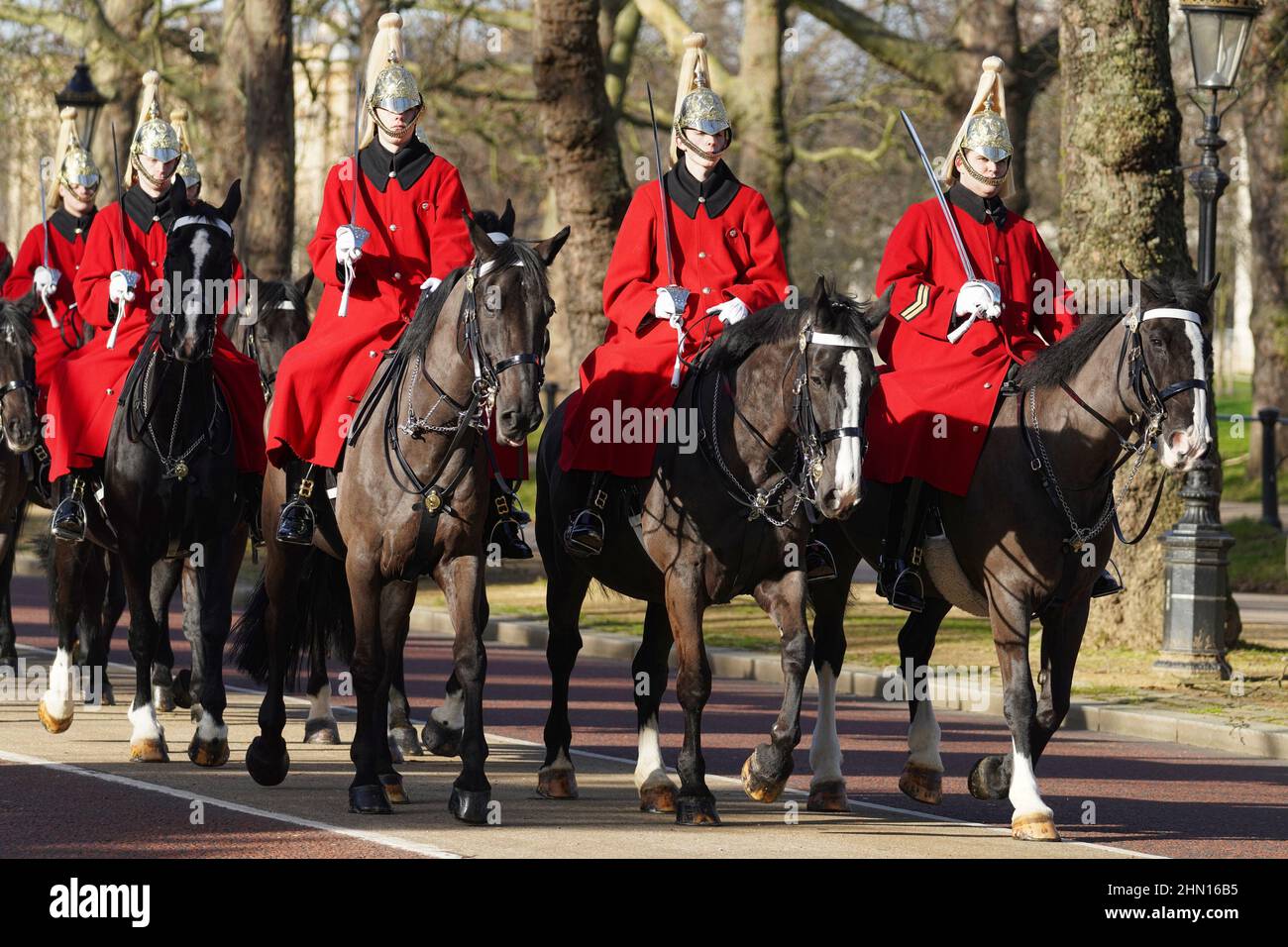 Soldiers form the Life Guards, Household Cavalry, UK Stock Photo Alamy