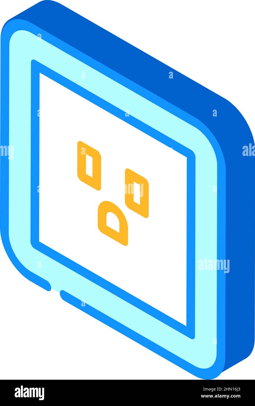 american socket isometric icon vector illustration Stock Vector Image ...