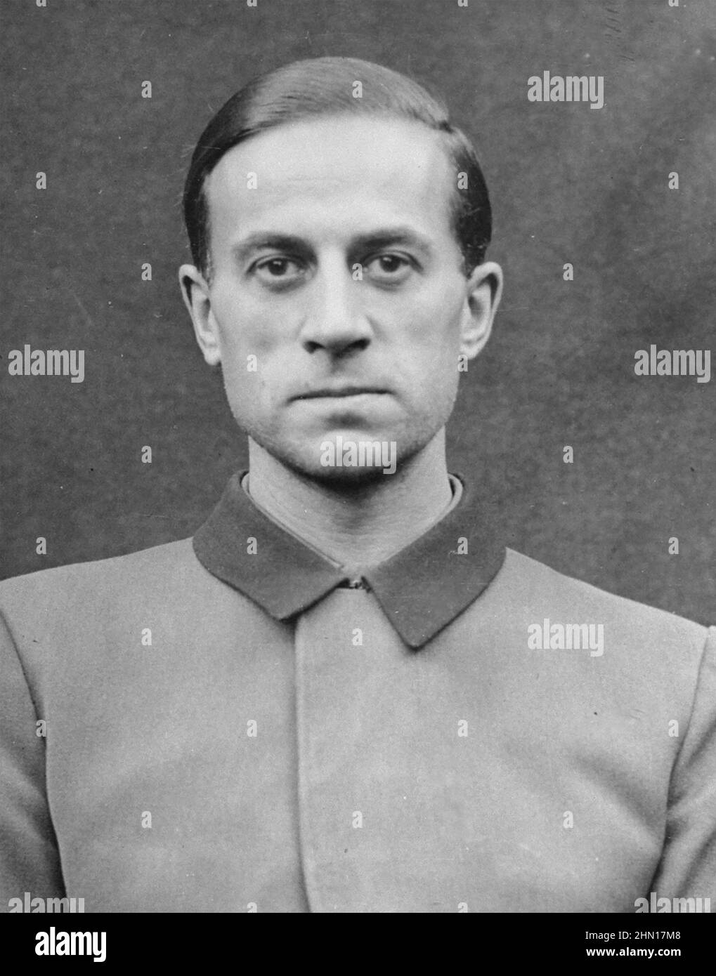 KARL BRANDT (1904-1948) German physician who became Hitler's doctor and was in charge of the Aktion T4 euthanasia programme. USArmy photo taken during the Doctors' Trial  1946-47. Stock Photo