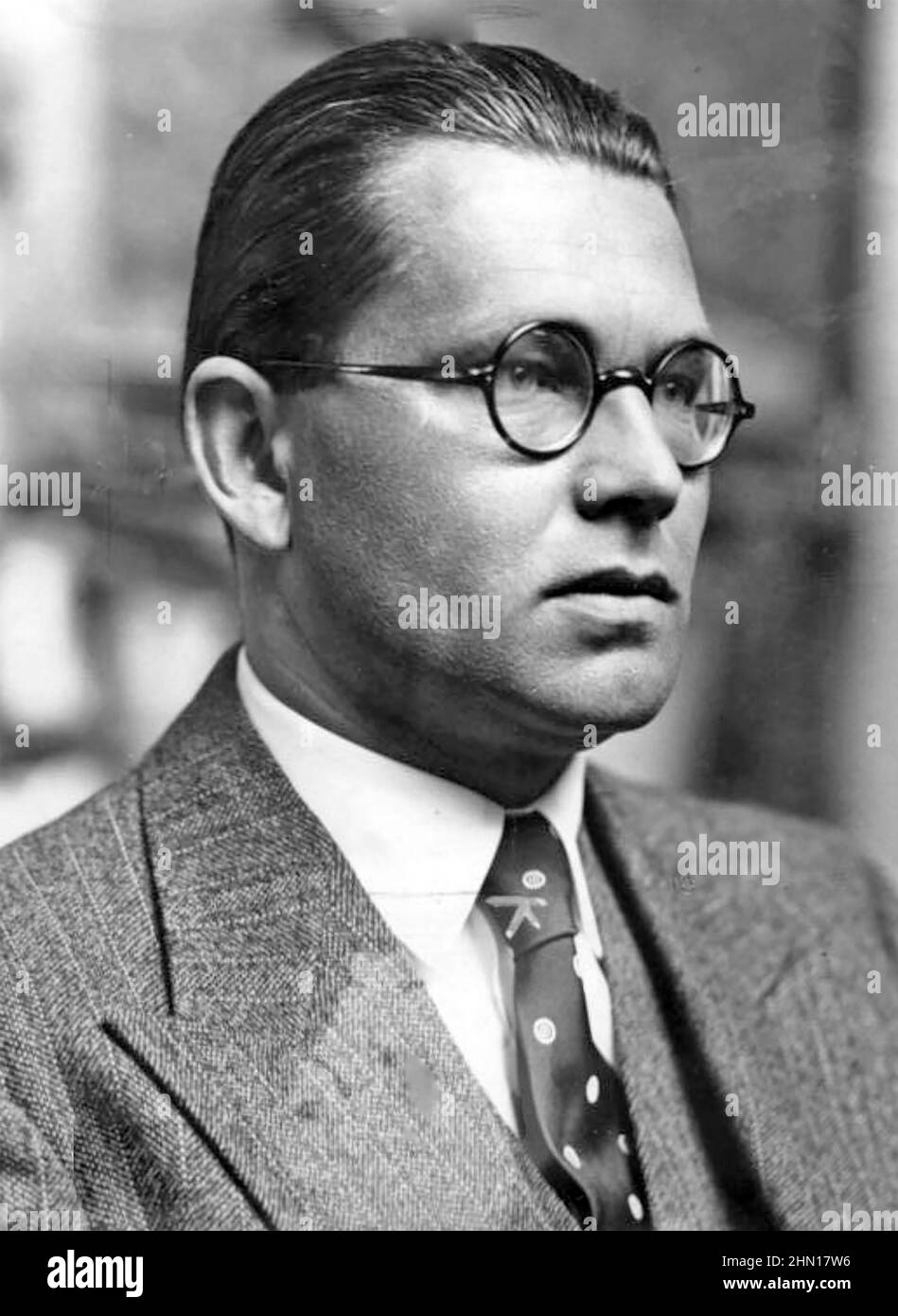 PHILIP BOULER (1899-1945) senior German Nazi Party officer responsible for the Aktion T4 programme. of euthanasia. Stock Photo